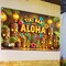 Aloha Hawaii Summer Backdrop Banner Tiki Totem Banner Sign Seasonal Wall Hanging Decor Party Decoration Supplies